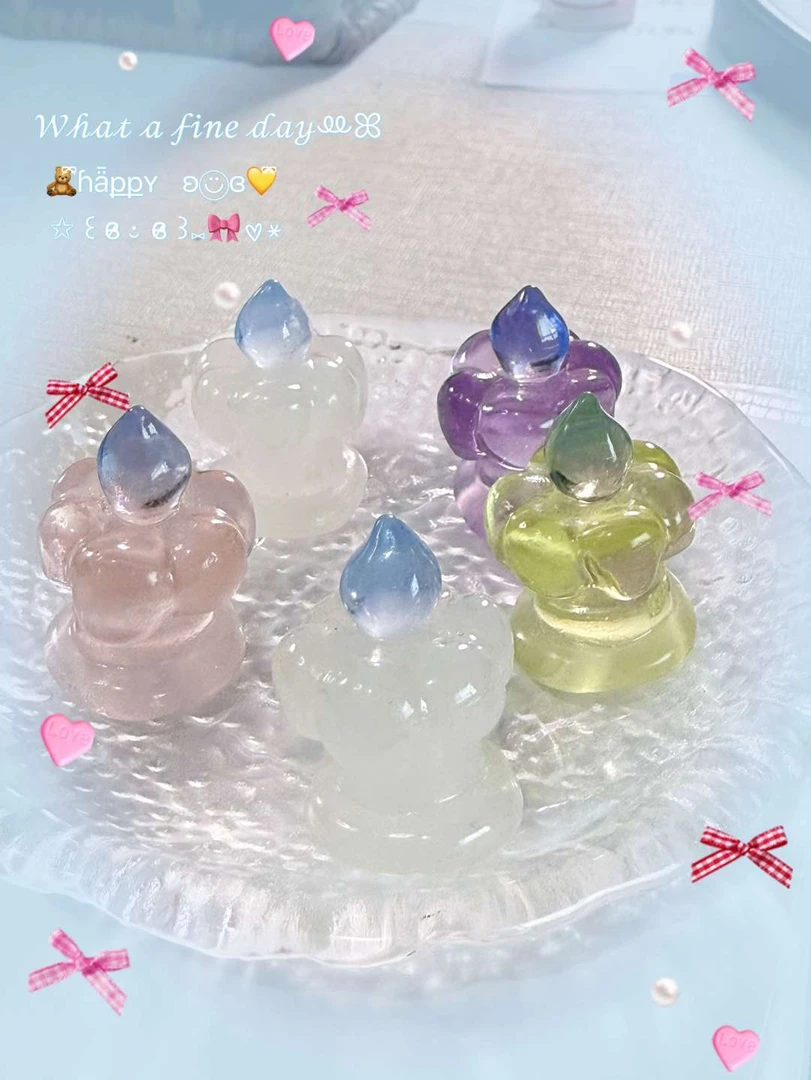 MT专属定制·冰透蜡烛树脂配件