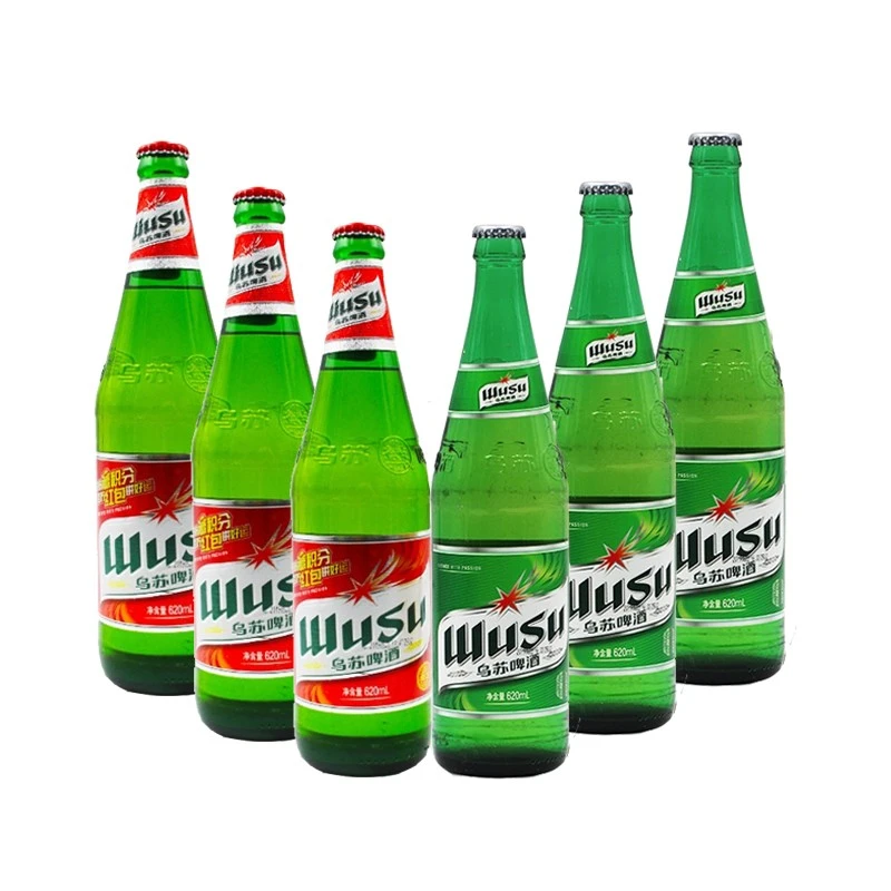 新疆原产夺命大乌苏红绿乌苏组合620ml6瓶装网红新疆总厂发货UQ