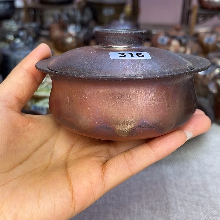 裸柴烧陶瓷手工茶器