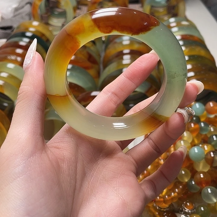 蛇纹石玉未镶嵌手镯55