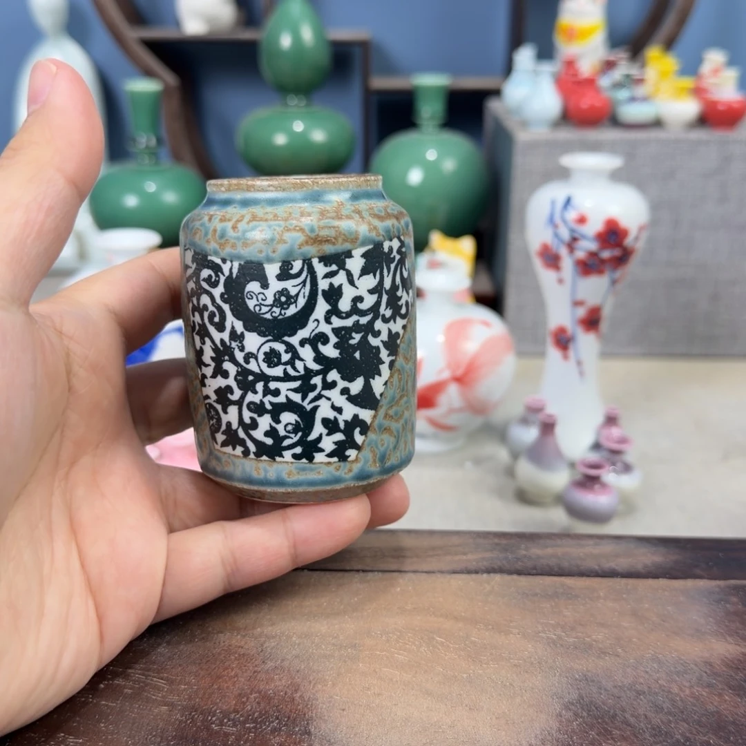 陶瓷手工小花器摆件