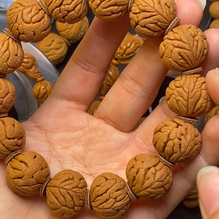 手串文玩核桃秦岭龙纹桃核19尺寸