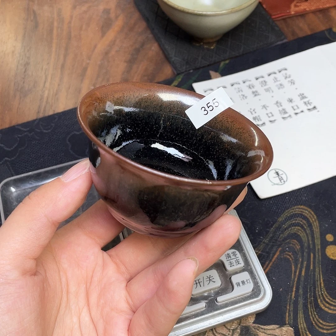 茶盏355 福临号建盏柴烧薄胎