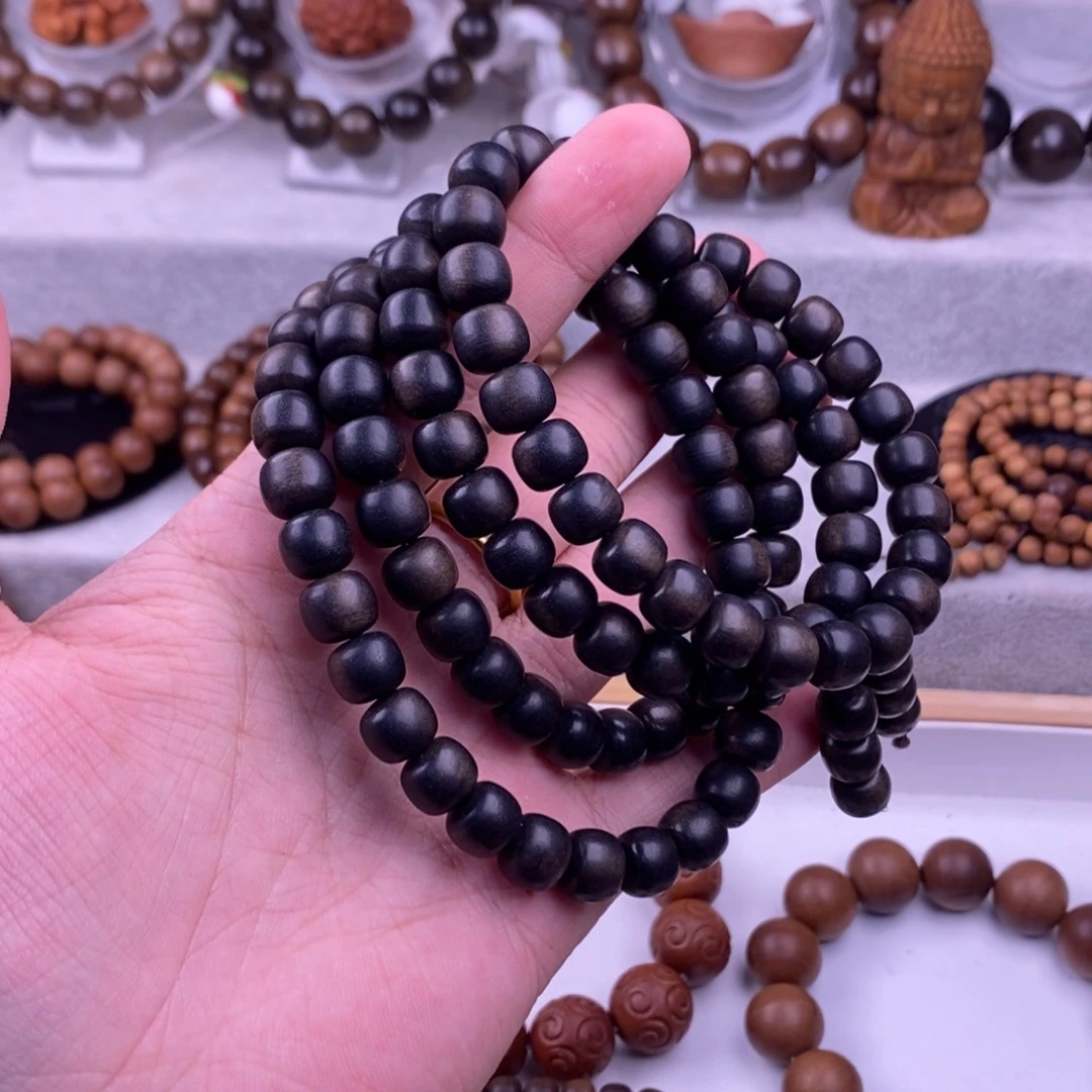 昭***檀香木手串/手链0809阴沉老料沉水微瑕奶香正区老山檀