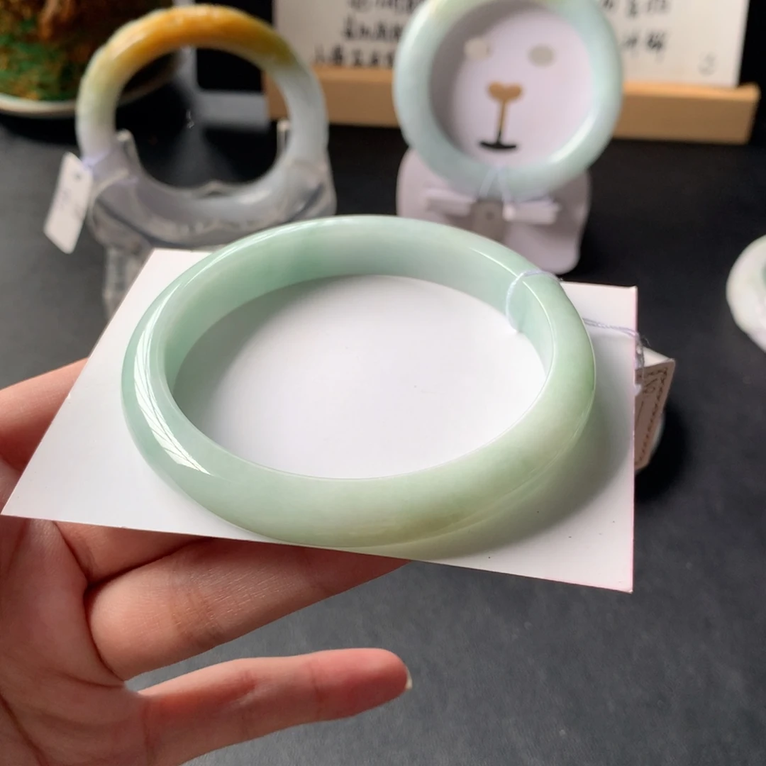 翡翠未镶嵌手镯38号48小时鉴赏期