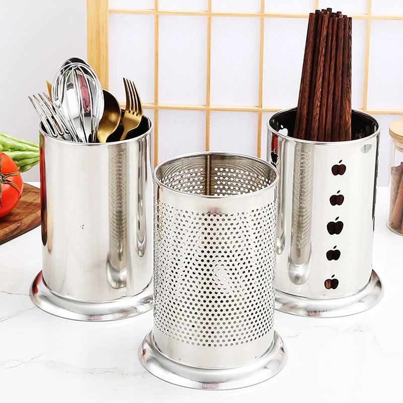 【两个筷子筒】厨房置物架不锈钢家用沥水架快子搂家用筷子笼篓桶