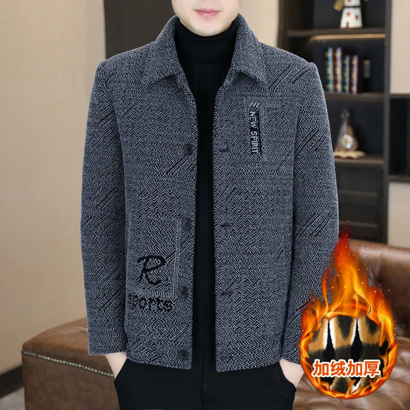 TUCANO/啄木鳥外套修身冬季休闲潮流水貂绒夹克常规翻领冬装加绒