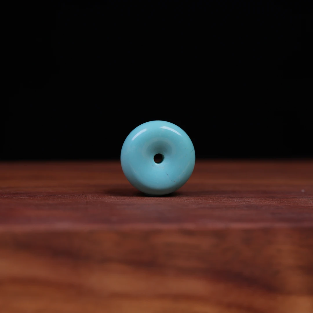 天然原矿绿松石精工面包圈