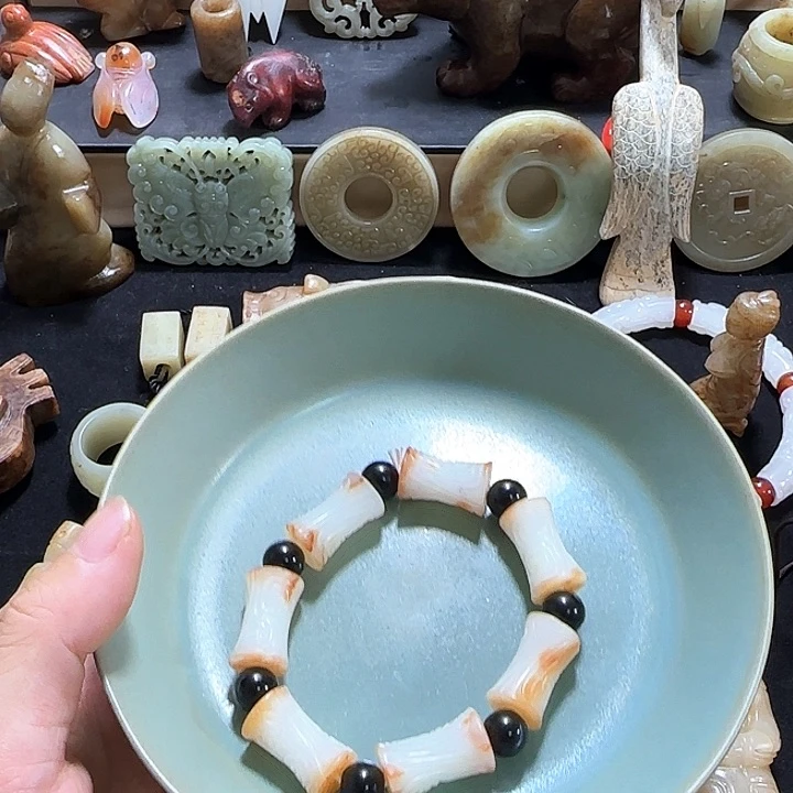 瓷片摆件恭喜发财恭喜结缘1