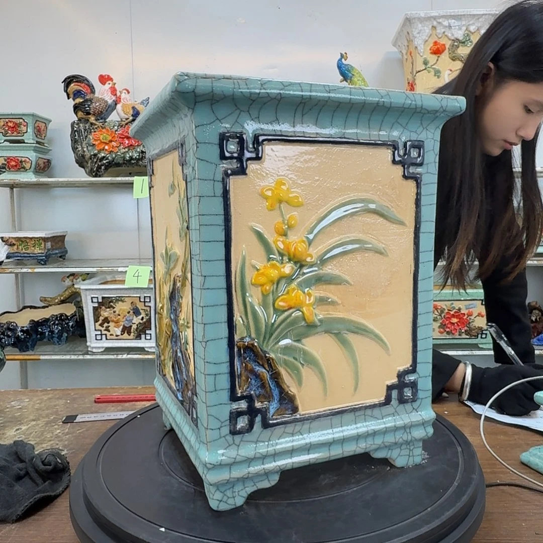 花***秘内口20内深30石湾盆