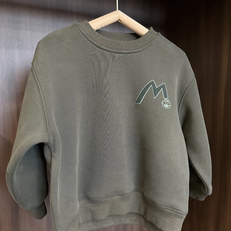 【ZB】芝麻街冬季儿童字母百搭卫衣DC005