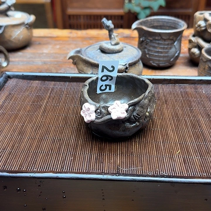 纯手工制作粗陶茶具