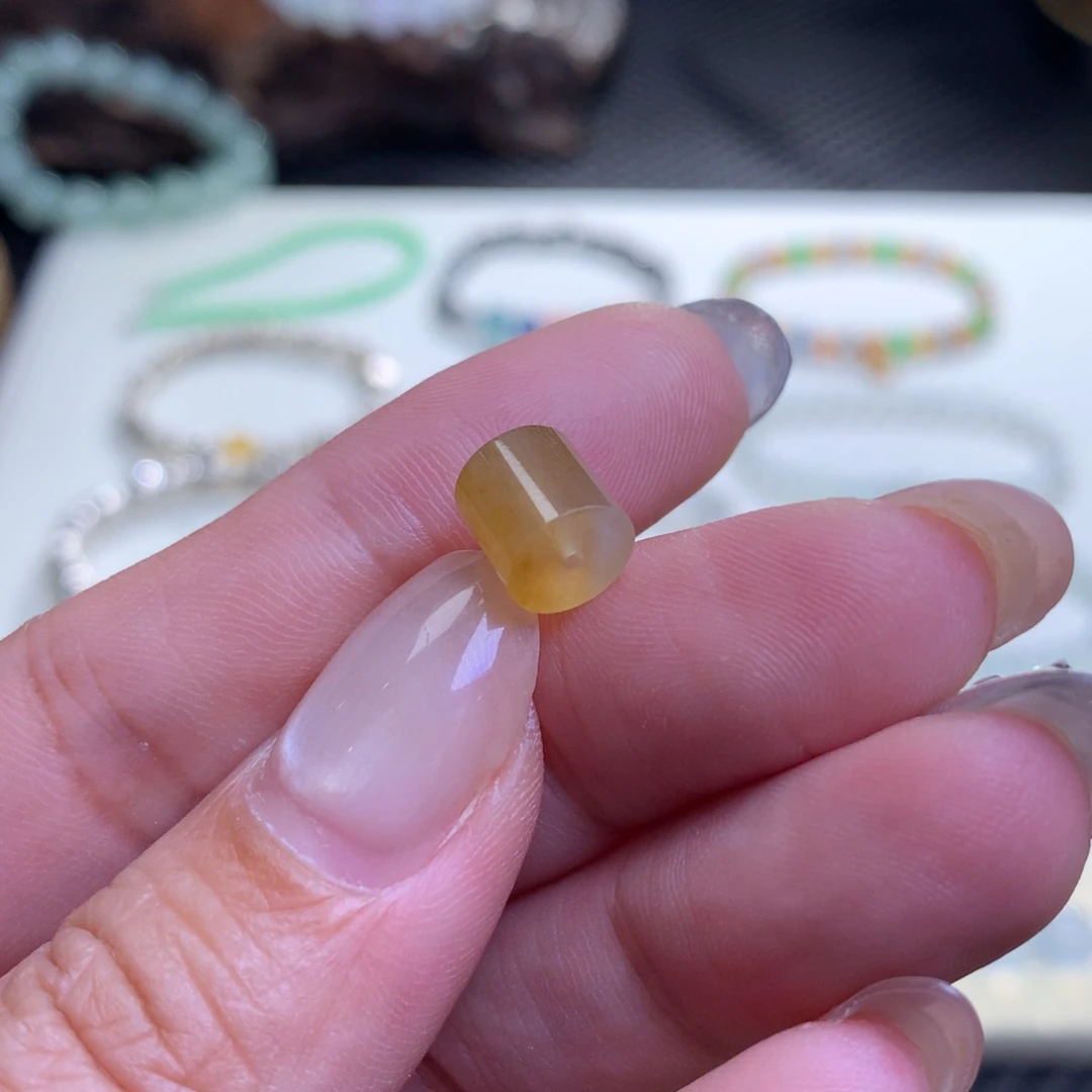 未镶嵌手链翡翠翡翠桶珠卡7.5