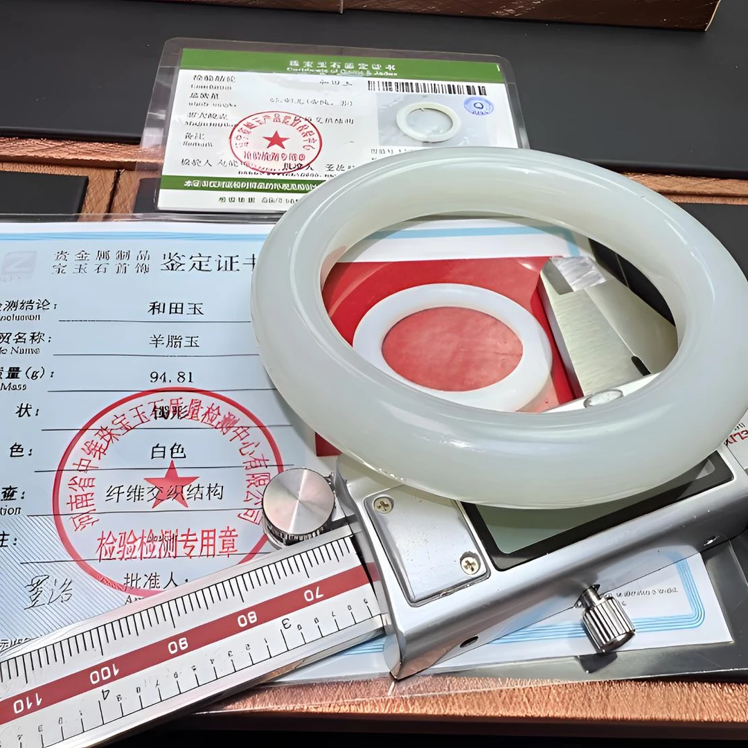 老料油糕料传承级新疆和田羊脂白玉手镯高端货纯天然正品古风收藏