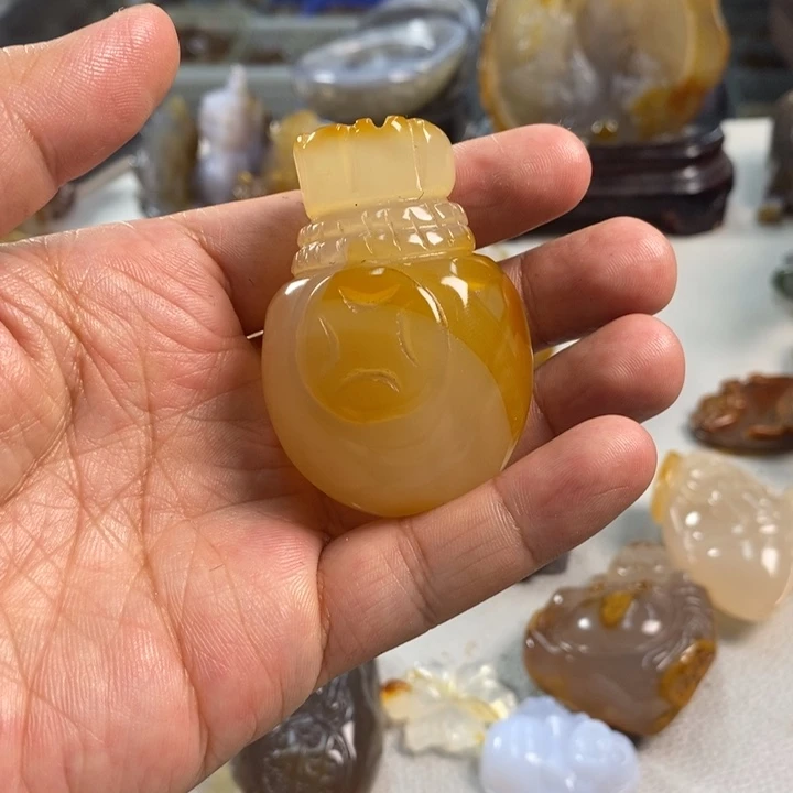 玛瑙/玉髓吊坠(不含链)未镶嵌