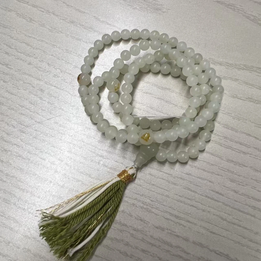【貞寶舘】白玉108多圈