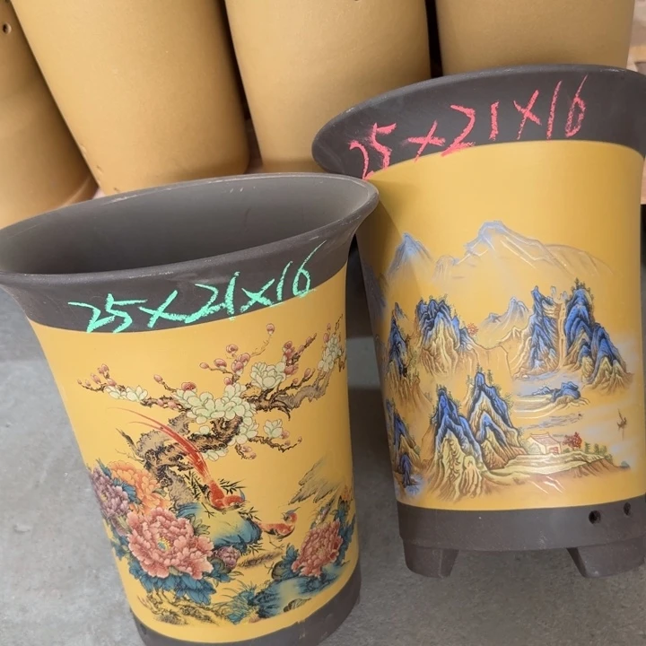 紫砂花盆25/21/16