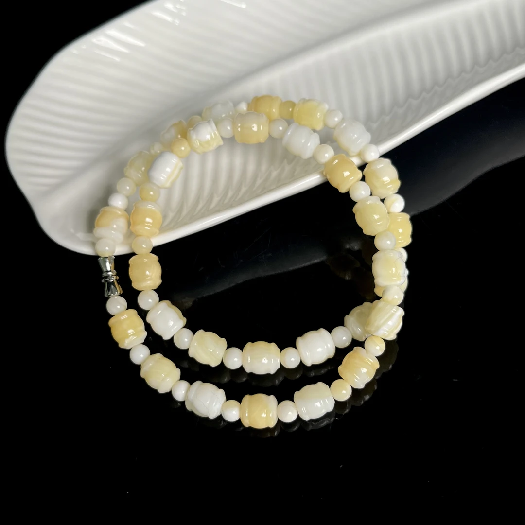 【大鱼甄选】高品质桶珠女款项链8mm+YC753多样性发其一百搭时尚
