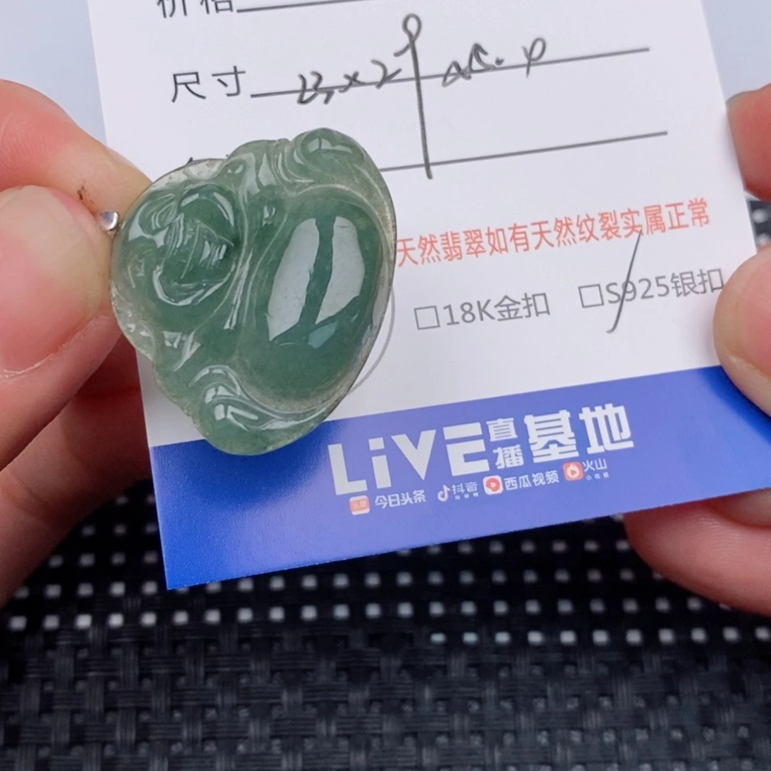 翡翠银S925镶嵌颈饰
