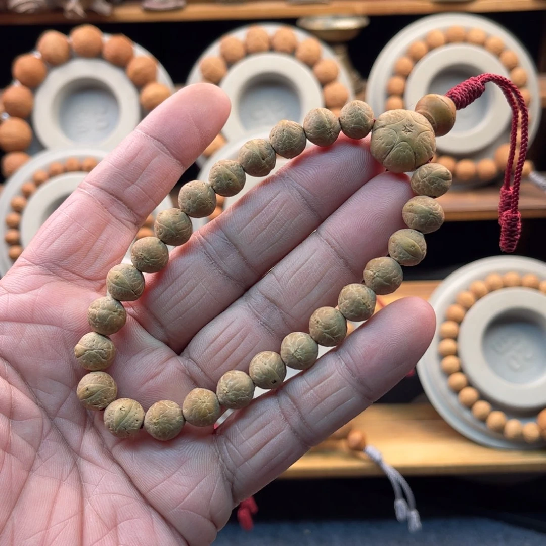 凤眼菩提吊坠9.6果冻皮玉华皮同树籽五星佛头