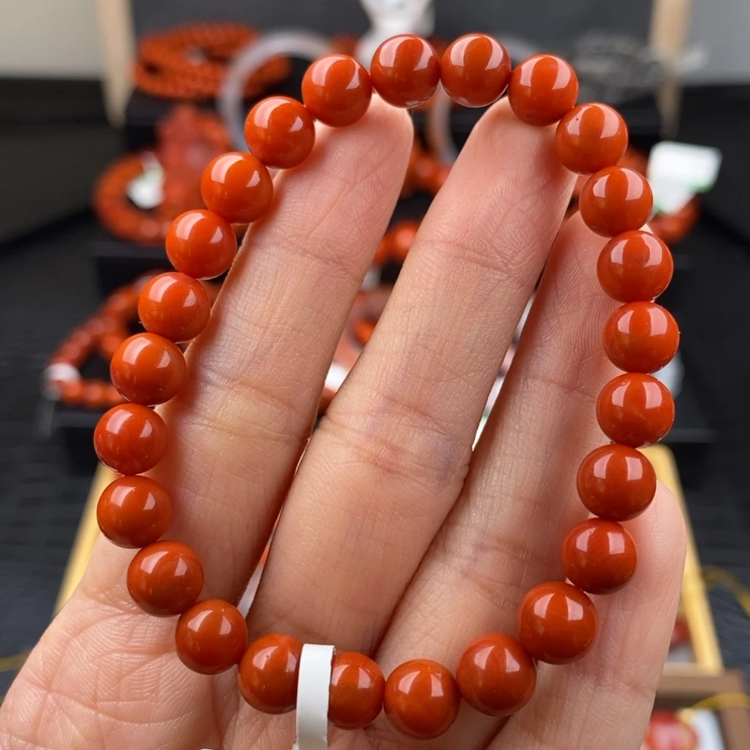 南红玛瑙未镶嵌四川凉山手串7mm