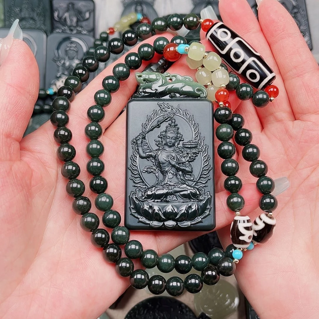 和田玉未镶嵌颈饰