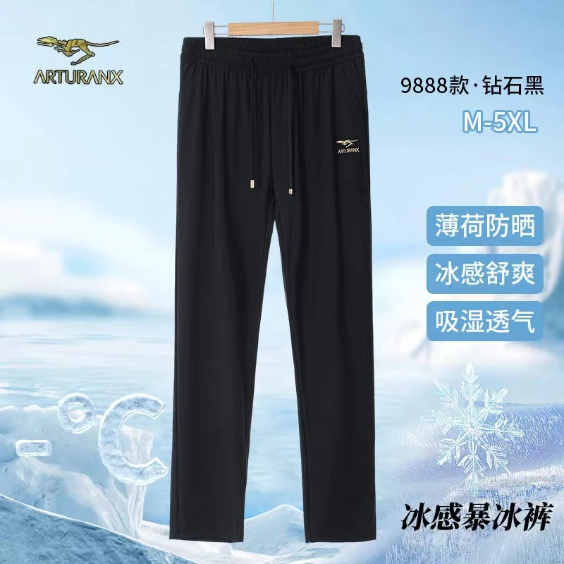 【专柜正品】刺绣2025夏季新款芯片爆冰裤