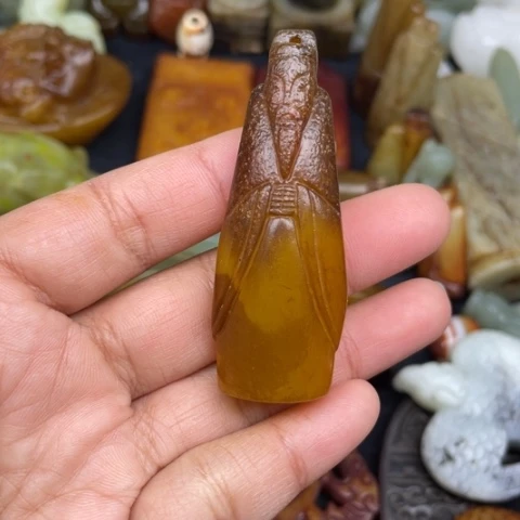 蛇纹石玉未镶嵌颈饰84