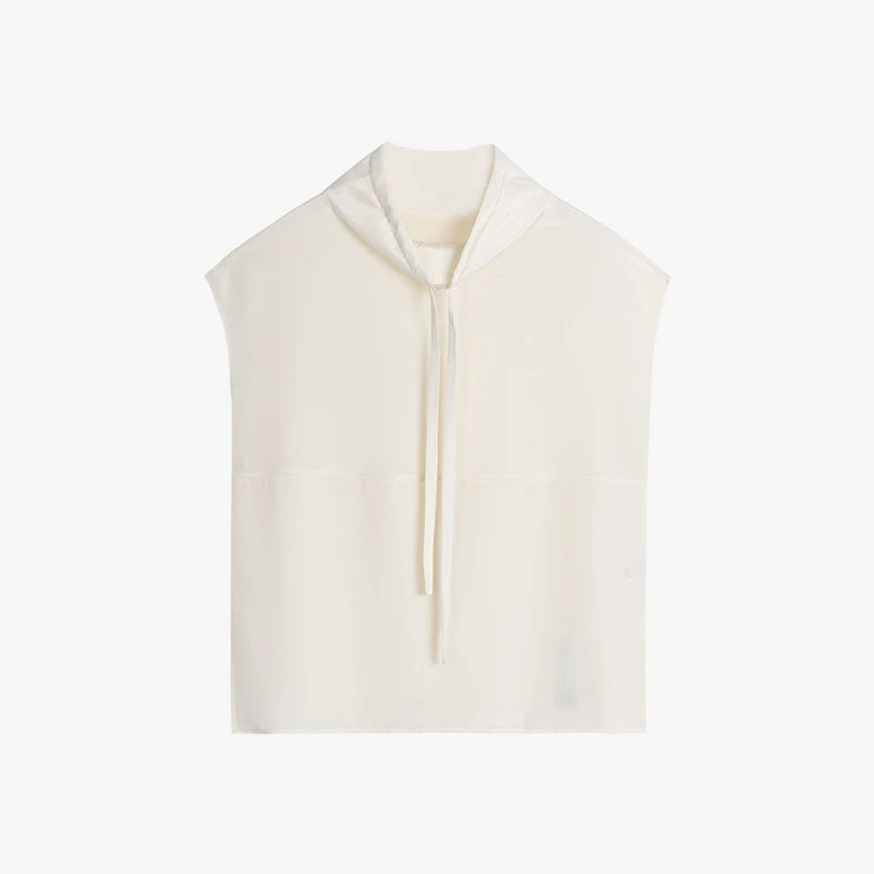 YIHOO-90桑蚕丝｜柔软亲肤无袖T恤夏季女士冰丝缎面凉感上衣SG9285