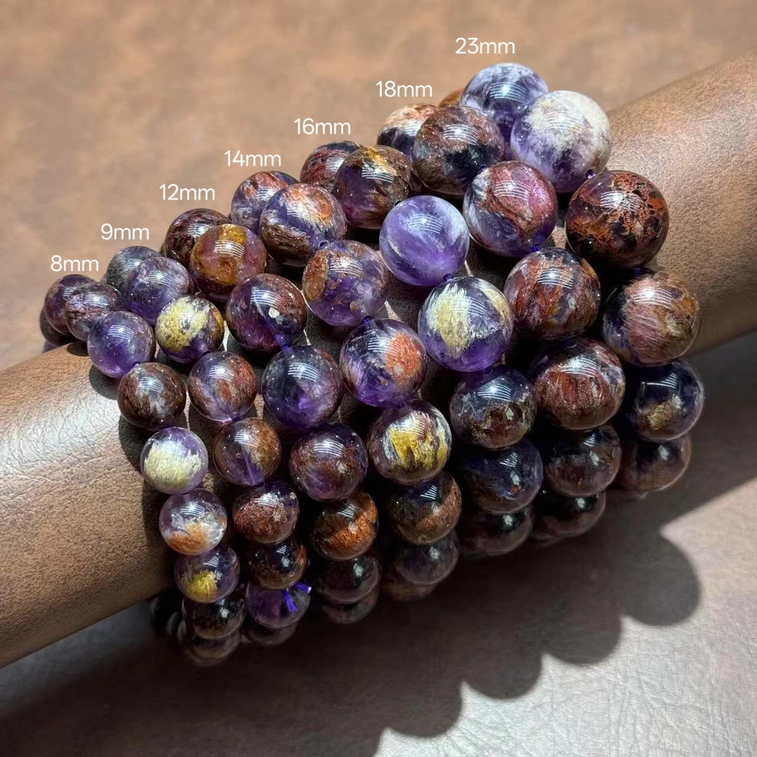 【黑胖珠宝】H0681 紫幽灵水晶单圈——多样性发其一