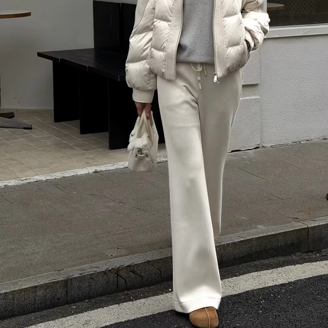 HELA AOMI“超高腰.暖冬裤” 垂坠感通勤风休闲裤CY5CM61575