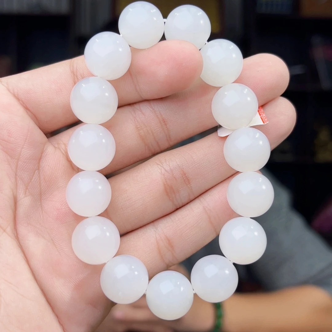 和田玉未镶嵌手串天然和田玉新疆05年于田卡14