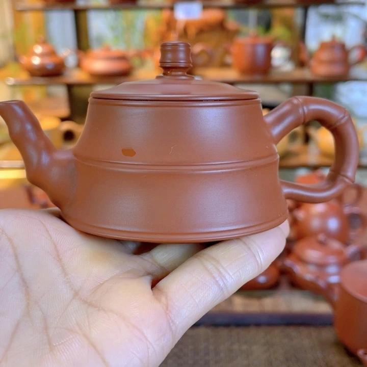 紫砂茶壶胡****8潮州手工微瑕朱泥壶