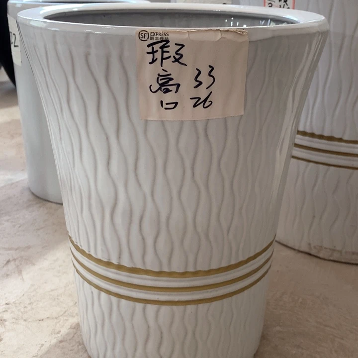 【闪购商品】高温陶瓷花盆默认瑕疵