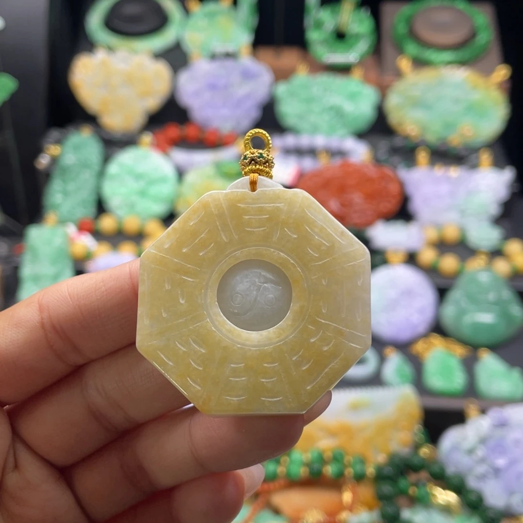 翡翠未镶嵌颈饰代编织