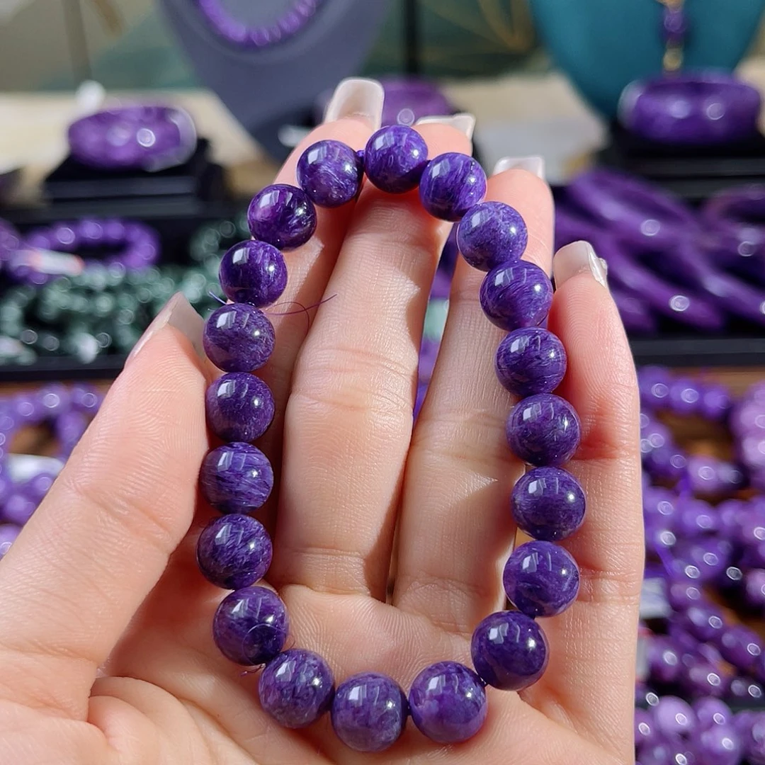 查罗石（紫龙晶）手串9未镶嵌