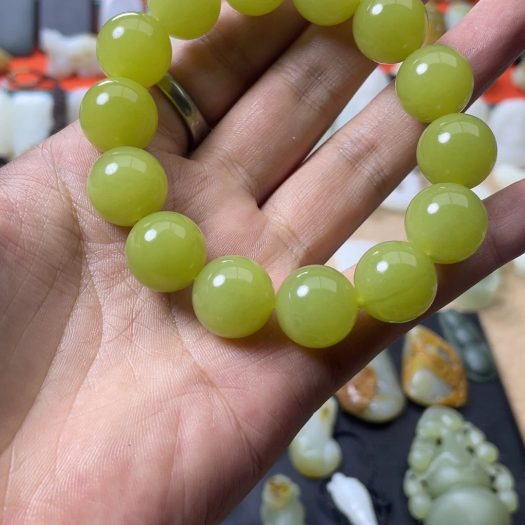 未镶嵌手串和田玉（黄玉）倾****梦