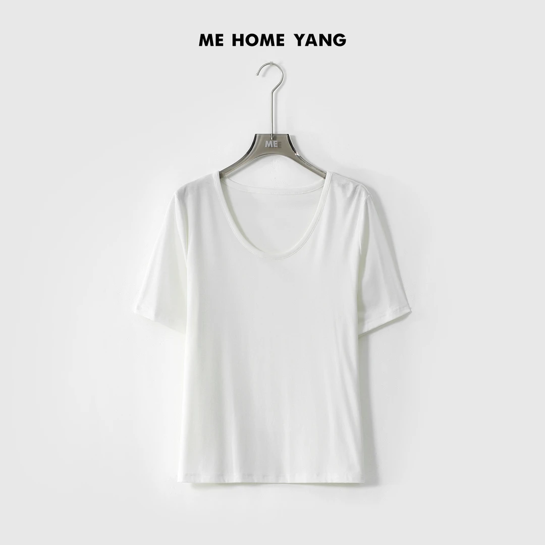 ME【云朵T】夏季新款休闲显瘦气质时尚百搭纯色T恤女MEQS4103
