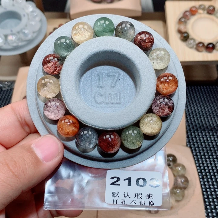 陌***人未镶嵌珠宝半成品水晶打孔后不支持七天无理由