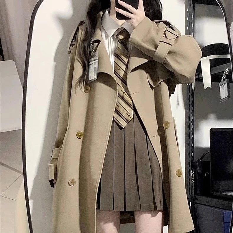 短款风衣女小个子2025秋季新款英伦风卡其色韩系风格穿搭春秋外套