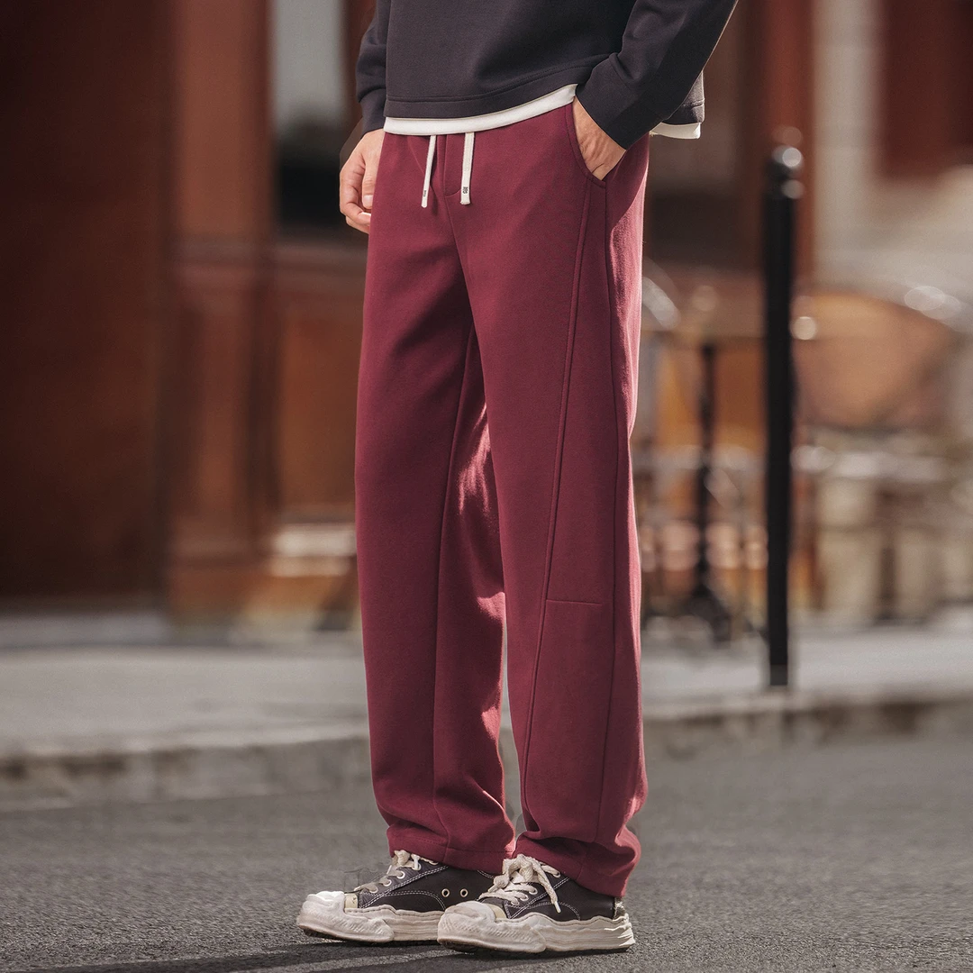 格蓝鹿高端日系潮牌直筒休闲裤男秋季2025新款宽松垂感运动卫裤子