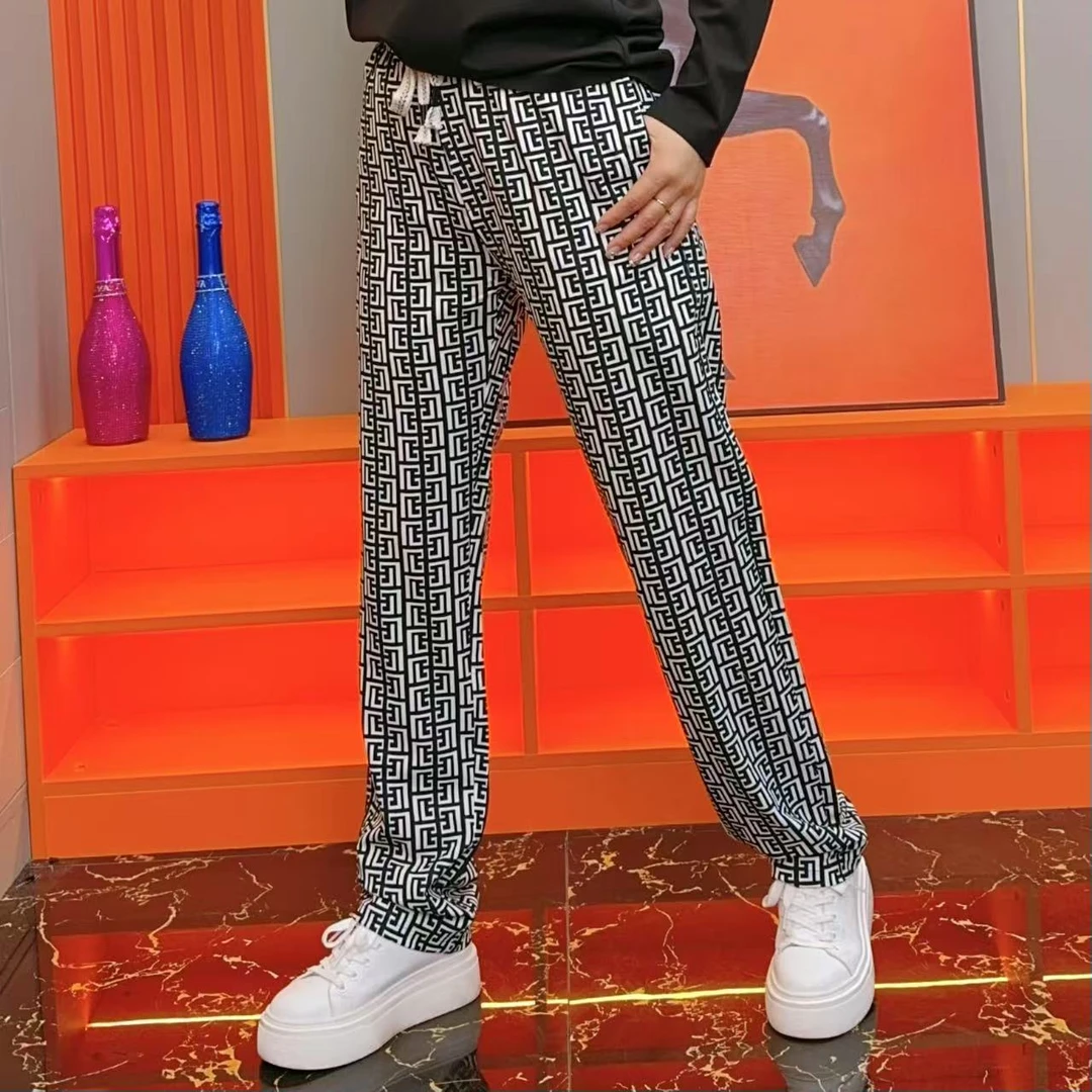 2025春夏季新款男士时尚休闲百搭中高腰多色直筒休闲裤   6610