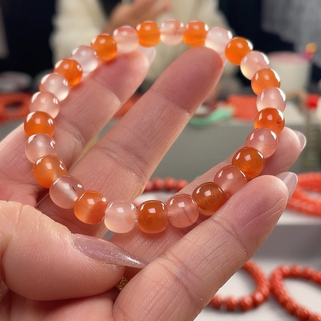 南红玛瑙未镶嵌颈饰