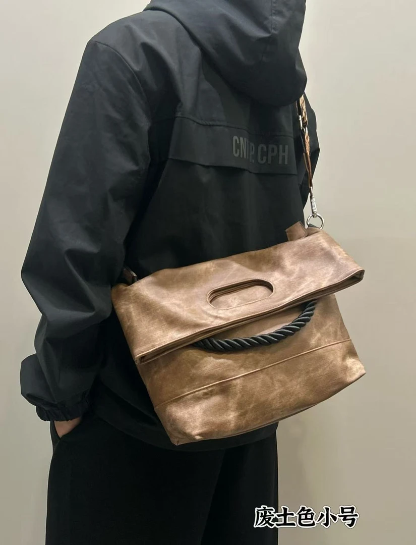 防盗百搭休闲ins运动做旧托特包斜挎包腋下包单肩包电脑包通勤包