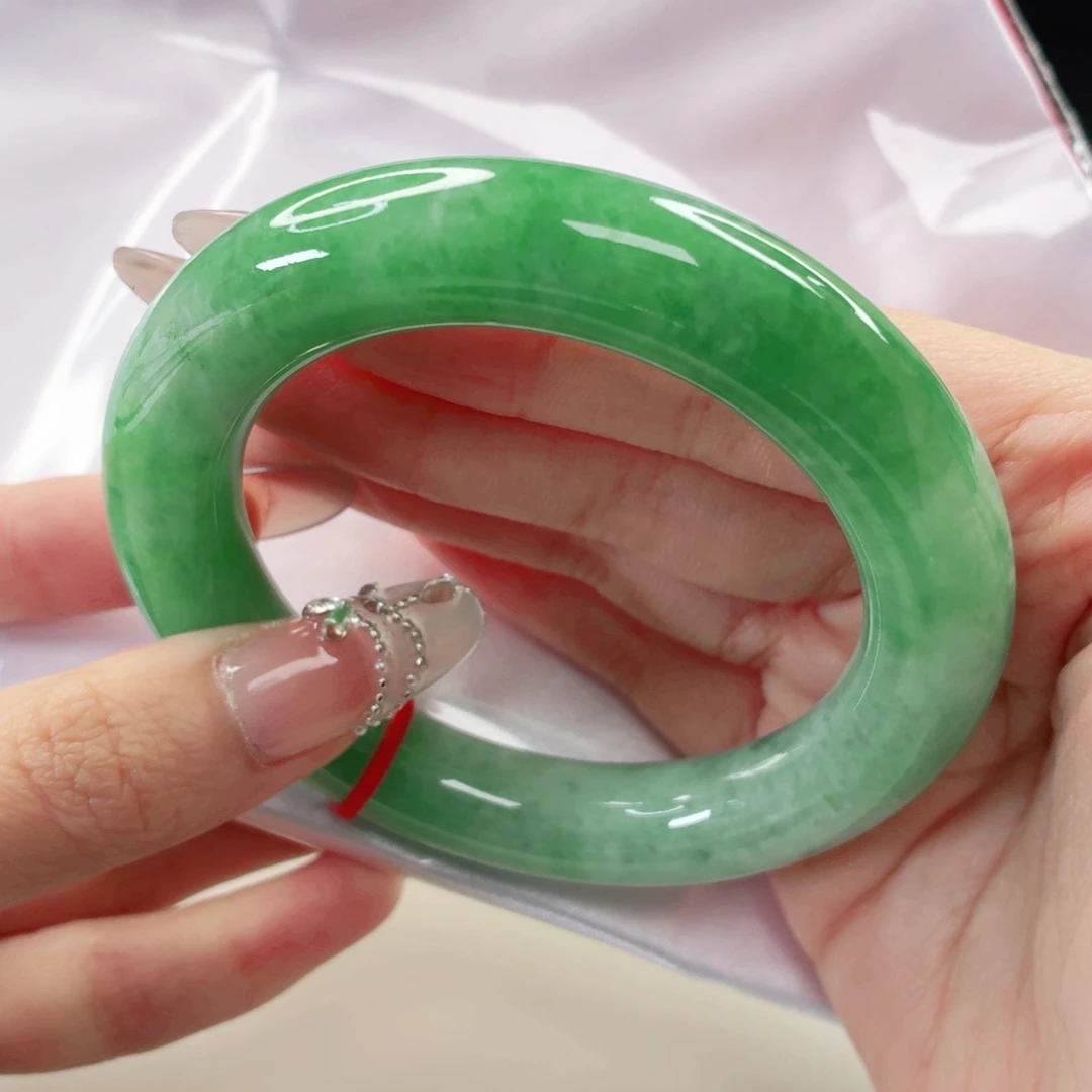 翡翠未镶嵌手镯54圈 500075