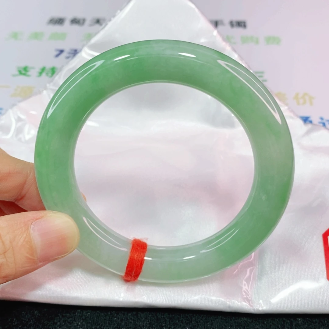 未镶嵌手镯翡翠56.6圈口胖圆条