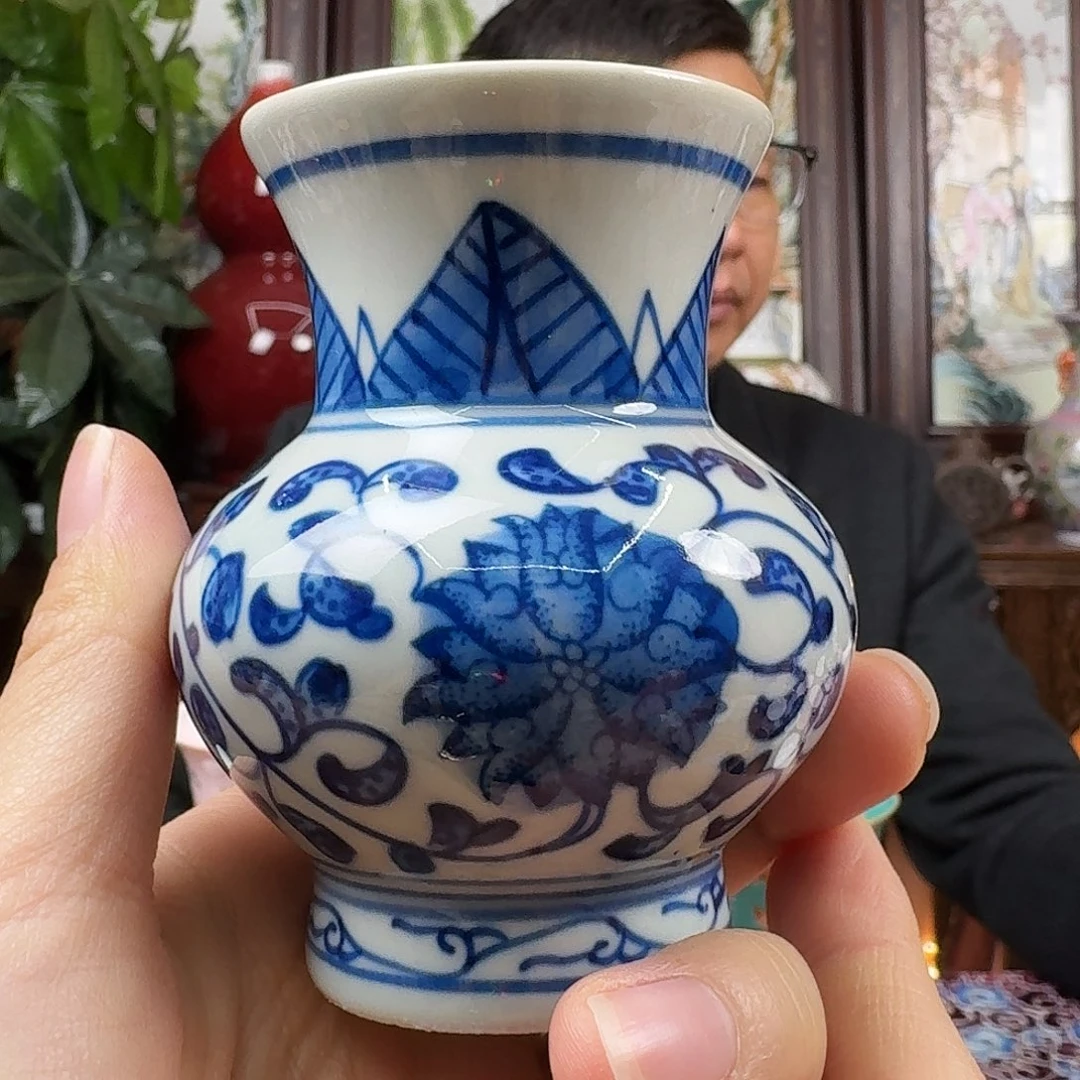 陶摆件景德镇陶瓷手工花瓶