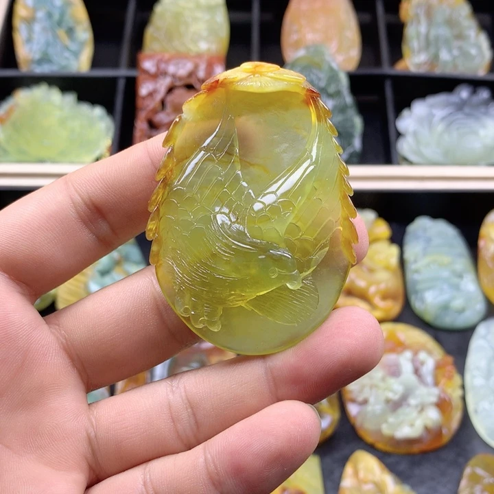 岫玉挂坠未镶嵌挂坠