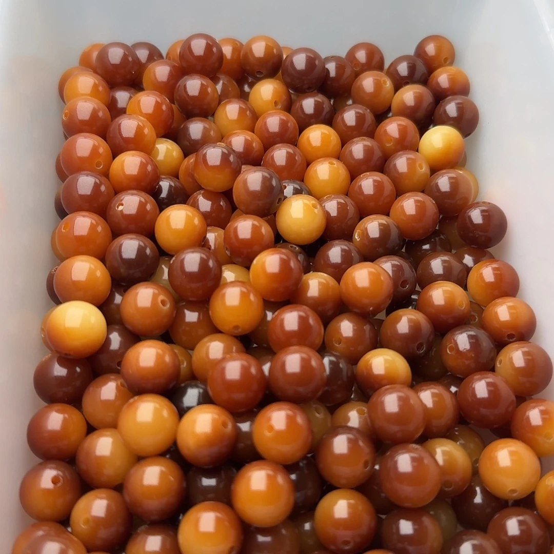 菩提根/象牙果吊坠50颗油膏可可 12圆