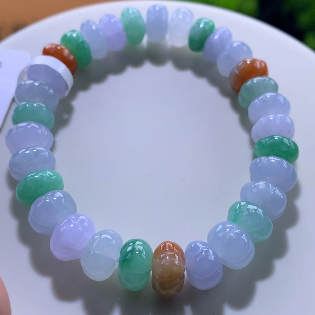 翡翠未镶嵌手链卡9.5